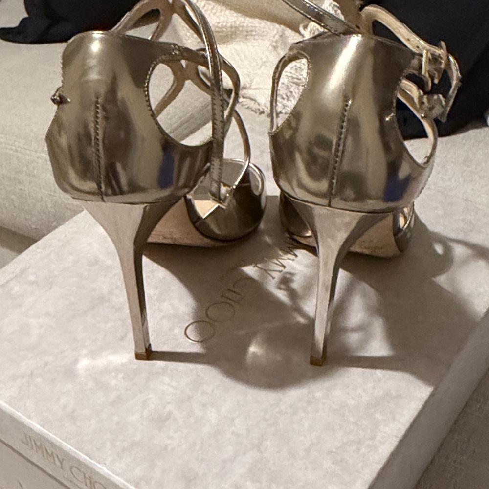 Jimmy Choo Gold LANG 39 (size 8) - Picture 3 of 5